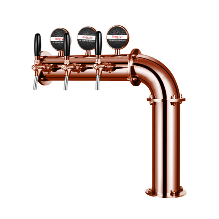 3 Tap Economy Elbow-R Tower Brushed Copper finish