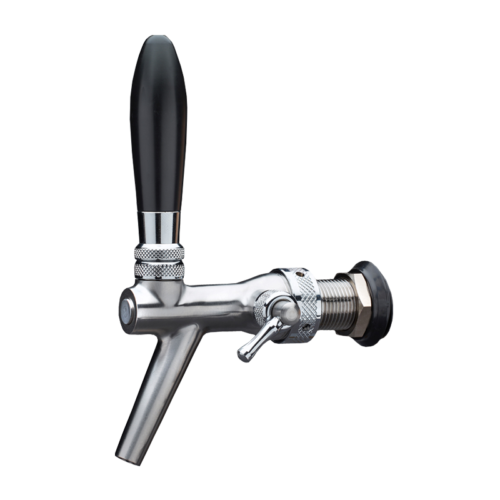 Flow Control 100% Stainless Steel 316 Tap with Long Spout - 35mm Shank and 10mm Bore