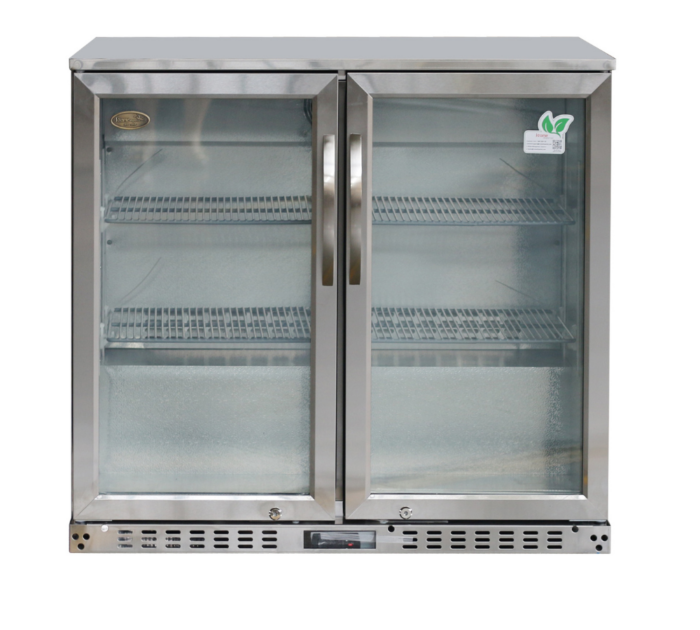 Stainless Steel Back Bar Cooler with Double Door - Image 2