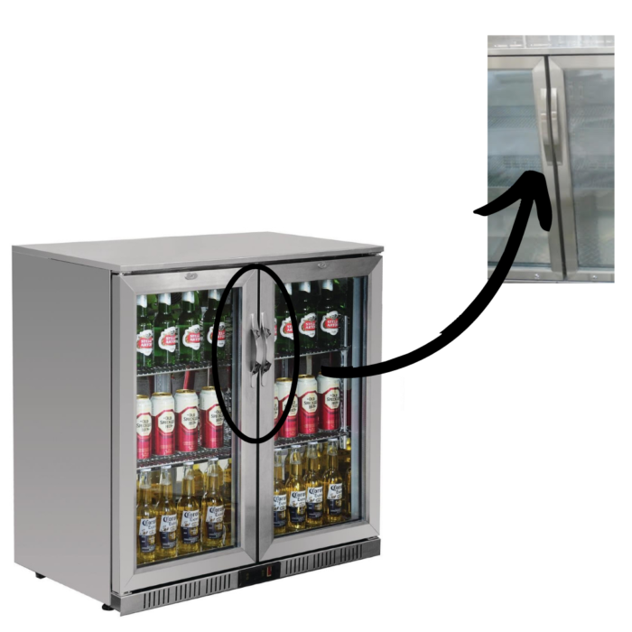 Stainless Steel Handle for SS Back bar Cooler